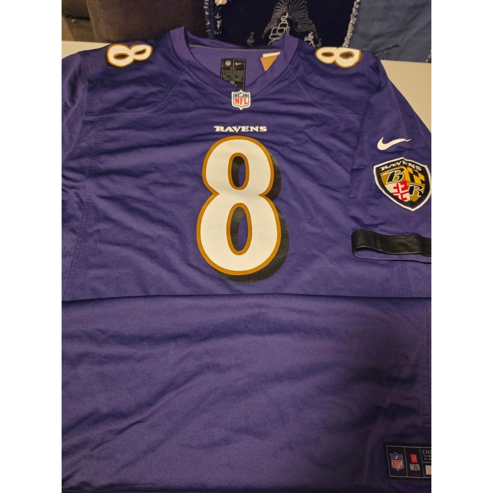 Nike Baltimore Ravens Lamar Jackson 8 NFL Jersey Purple XXL
